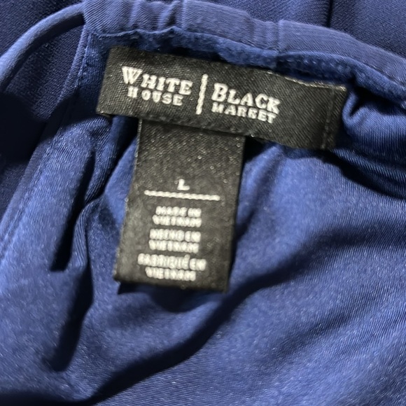WHBM Blousy Navy Blue Dress Size Large - Picture 5 of 6